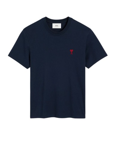 AMI PARIS navy short sleeves tee-shirt