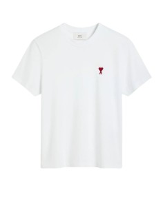 T-shirt ecru à manches courtes AMI PARIS