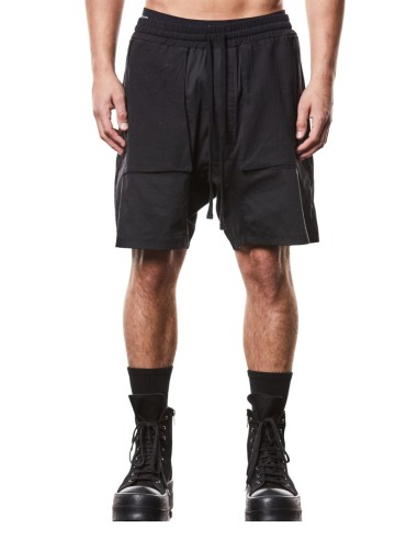 Short noir à taille élastique THOM KROM