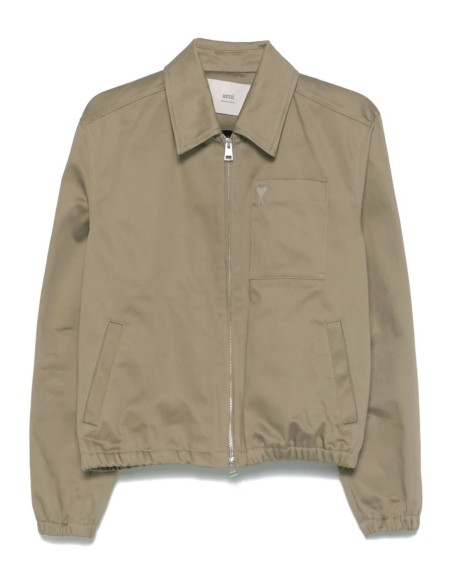 Blouson zippé beige AMI PARIS