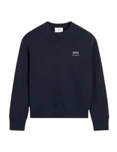 Sweatshirt à col rond bleu marine AMI PARIS