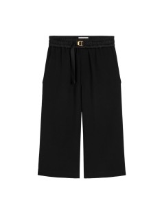 Short noir à taille élastiquée AMI PARIS