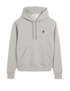 Sweatshirt gris à logo AMI PARIS