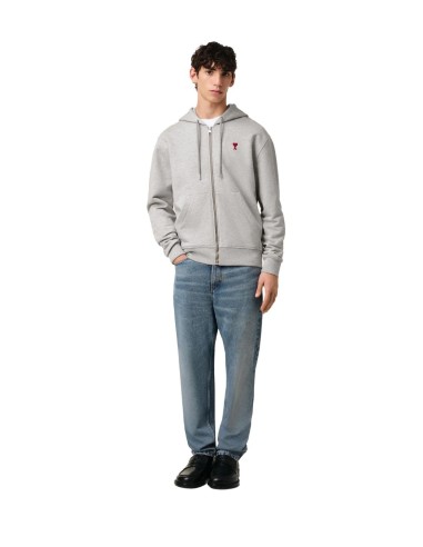 "Ami de Coeur" zipped sweatshirt - Grey