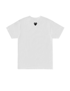T-shirt à logo inversé blanc COMME DES GARÇONS PLAY