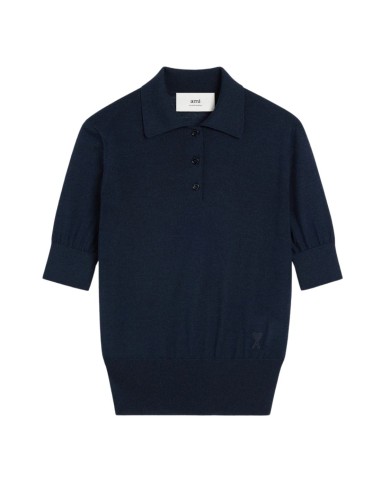 Polo bleu marine AMI PARIS