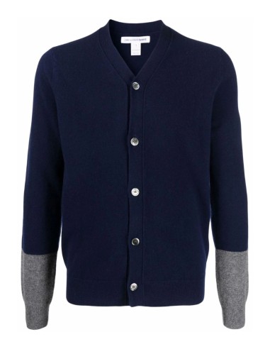 COMME des GARÇONS SHIRT two-tone cardigan