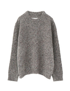Pull à col rond - Gris