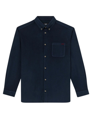 A.P.C. navy cotton “Mateo” shirt