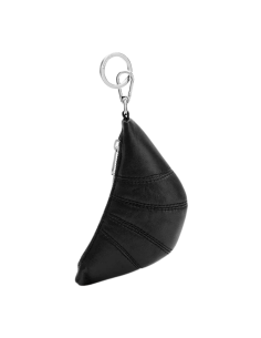 LEMAIRE "Croissant" mini kering in nappa leather, in black.