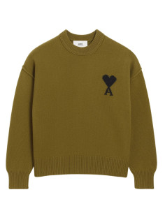 AMI PARIS khaki sweater