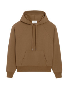 Hoodie marron AMI PARIS