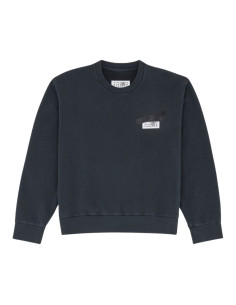 MM6 anthracite cotton sweater
