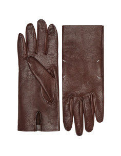 Gants bordeaux MAISON MARGIELA
