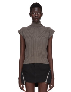RICK OWENS taupe top