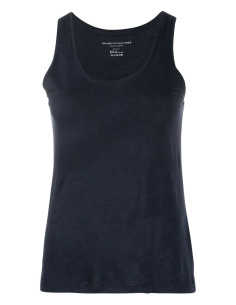 MAJESTIC FILATURES blue linen tank top