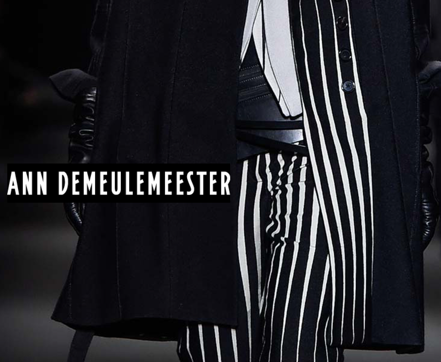 The op art effects of the Ann Demeulemeester Fall collection