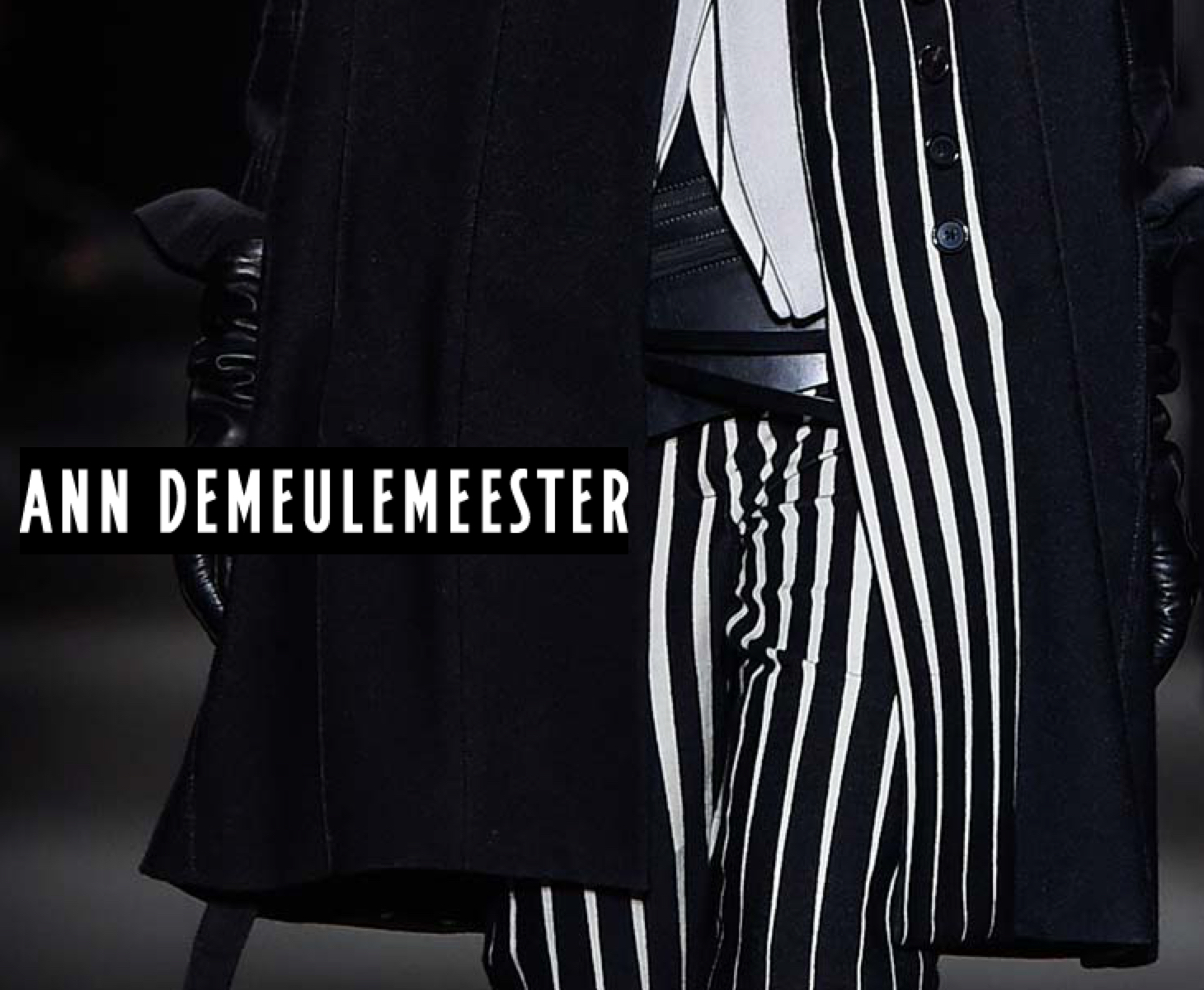 Les effets d'optique de la collection Ann Demeulemeester de l'Hiver